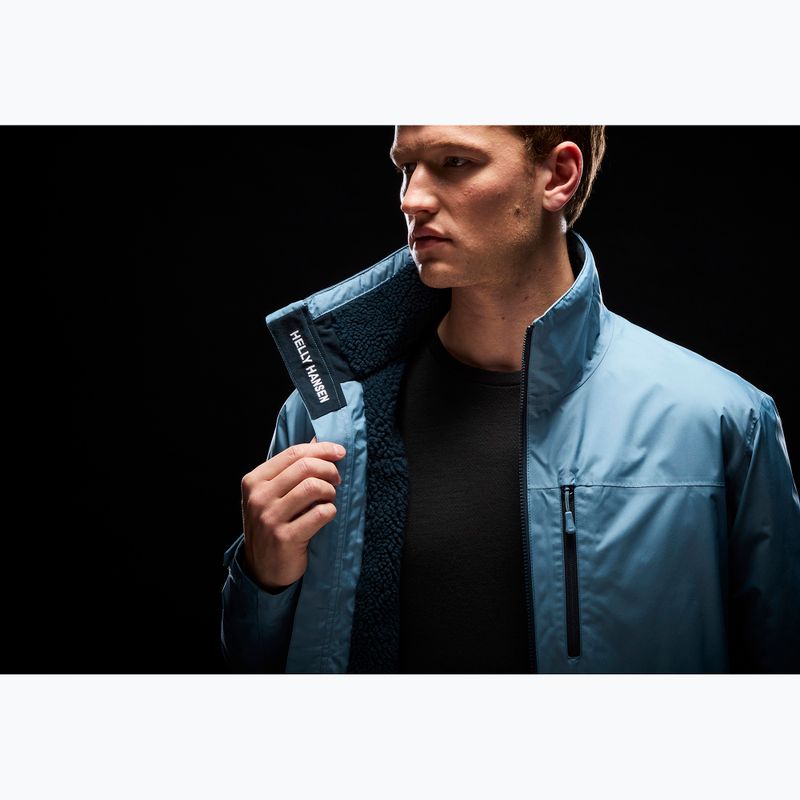 Kurtka żeglarska męska Helly Hansen Crew Hooded Pile washed navy 12