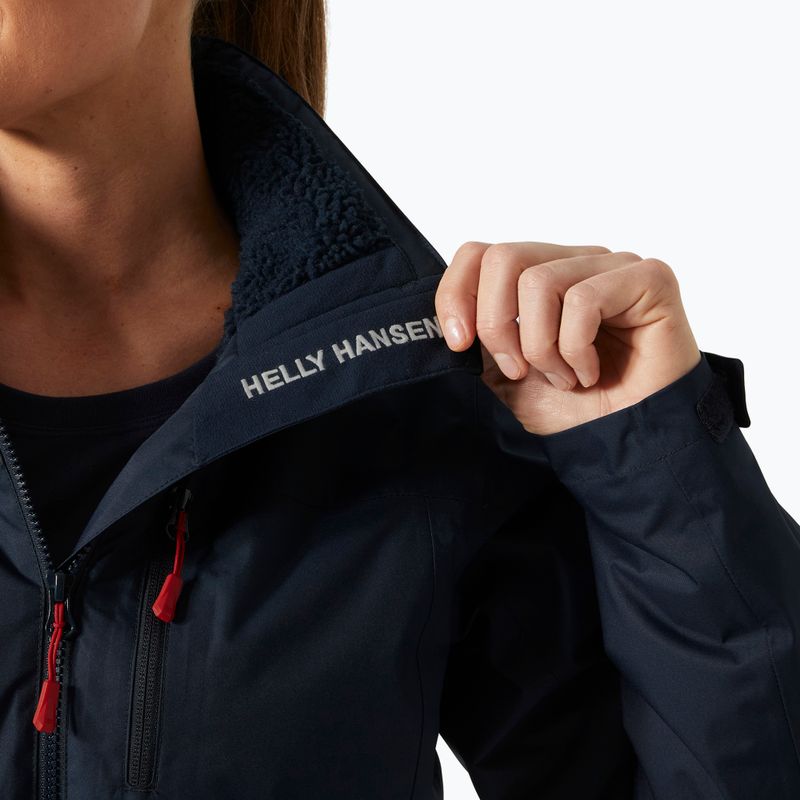 Kurtka żeglarska damska Helly Hansen Crew Hooded Pile navy 5