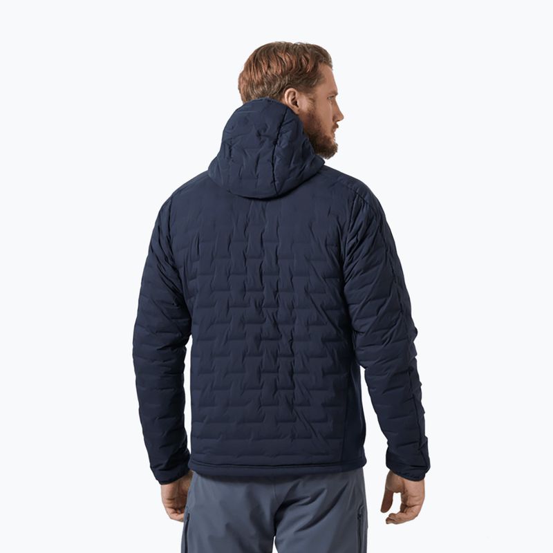 Kurtka hybrydowa męska Helly Hansen HP Hybrid Stretch Hooded Insulator navy 2