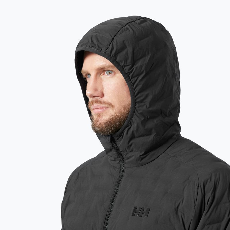 Kurtka hybrydowa męska Helly Hansen HP Hybrid Stretch Hooded Insulator ebony 3