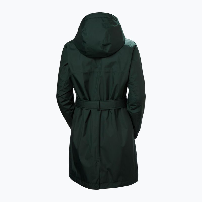 Płaszcz ocieplany damski Helly Hansen Classic Insulated Trench dark jungle 6
