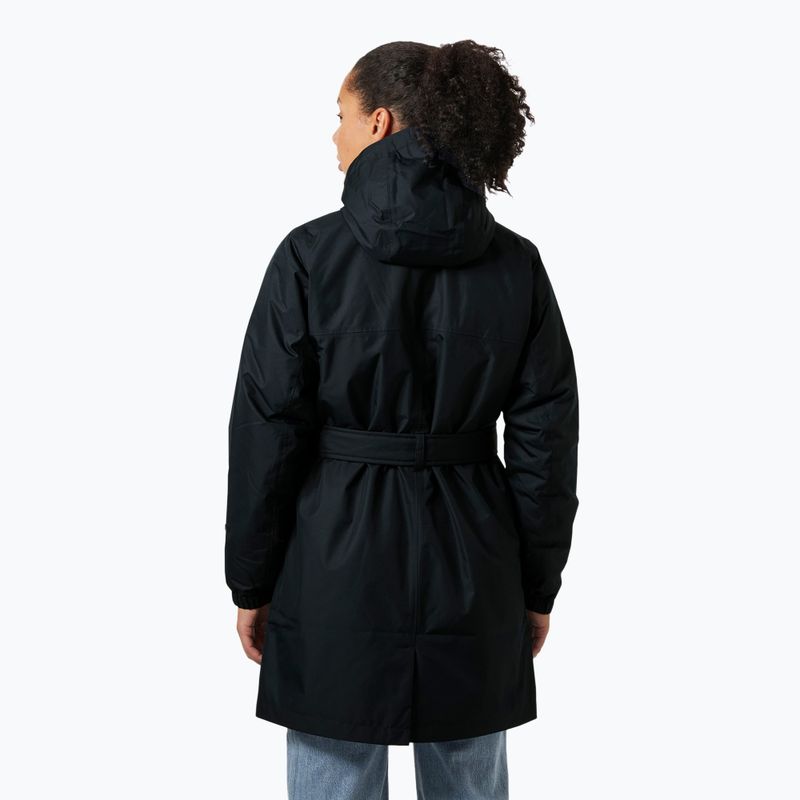 Płaszcz ocieplany damski Helly Hansen Classic Insulated Trench navy 2