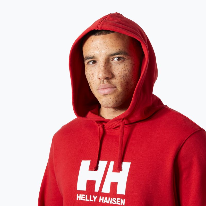 Bluza męska Helly Hansen HH Logo Hoodie red 3