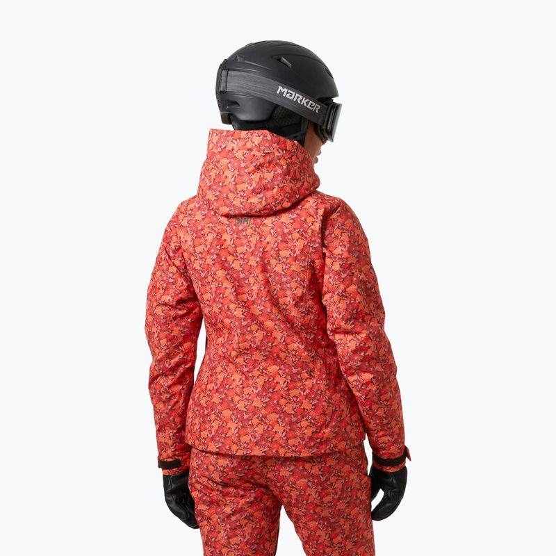 Kurtka narciarska damska Helly Hansen Valdisere 3.0 red floral aop 2