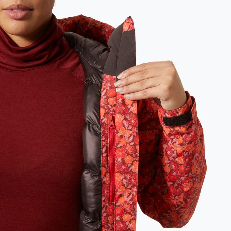 Kurtka narciarska damska Helly Hansen Valdisere 3.0 red floral aop 7