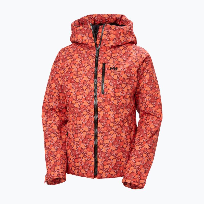 Kurtka narciarska damska Helly Hansen Valdisere 3.0 red floral aop 9