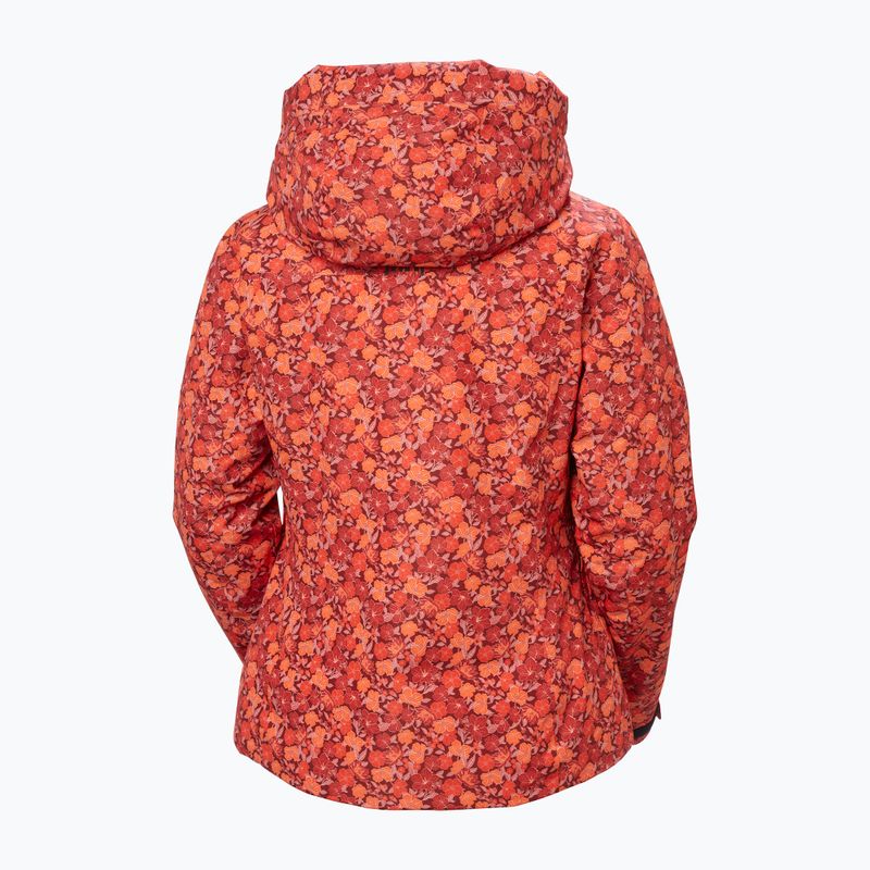 Kurtka narciarska damska Helly Hansen Valdisere 3.0 red floral aop 10