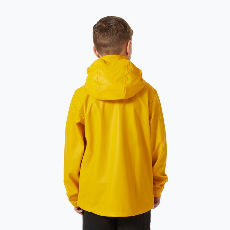 Kurtka żeglarska dziecięca Helly Hansen Moss essential yellow 2