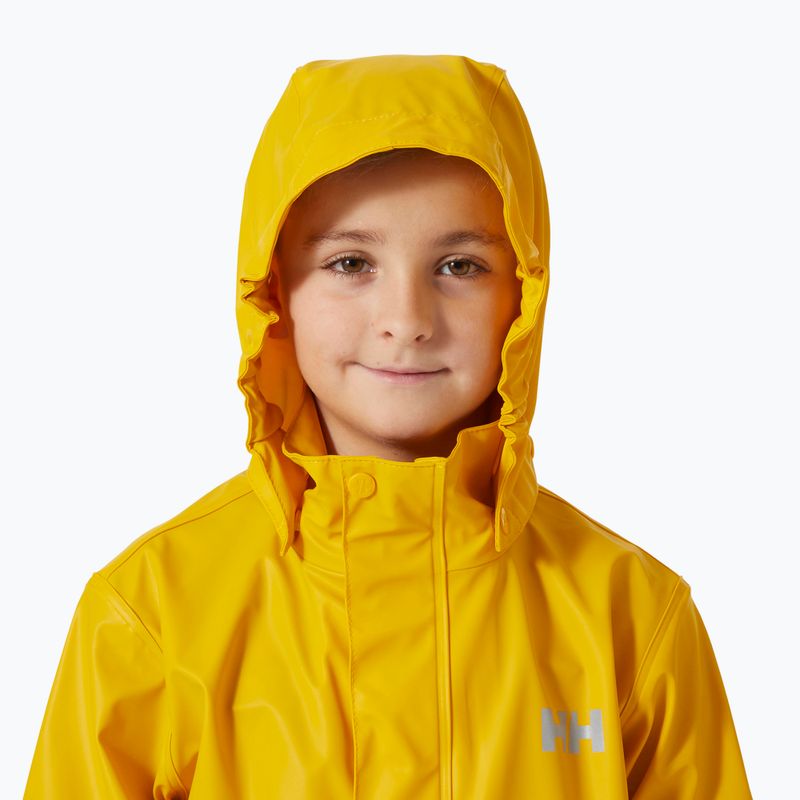 Kurtka żeglarska dziecięca Helly Hansen Moss essential yellow 3