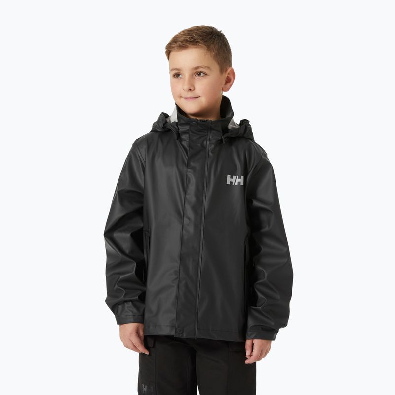 Kurtka żeglarska dziecięca Helly Hansen Moss black