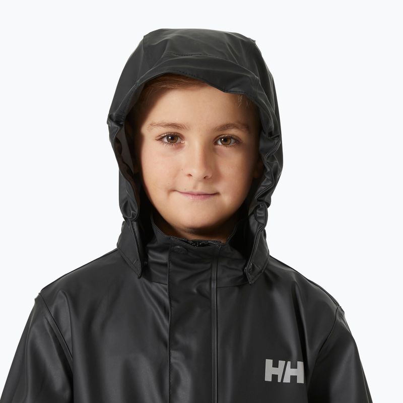 Kurtka żeglarska dziecięca Helly Hansen Moss black 3