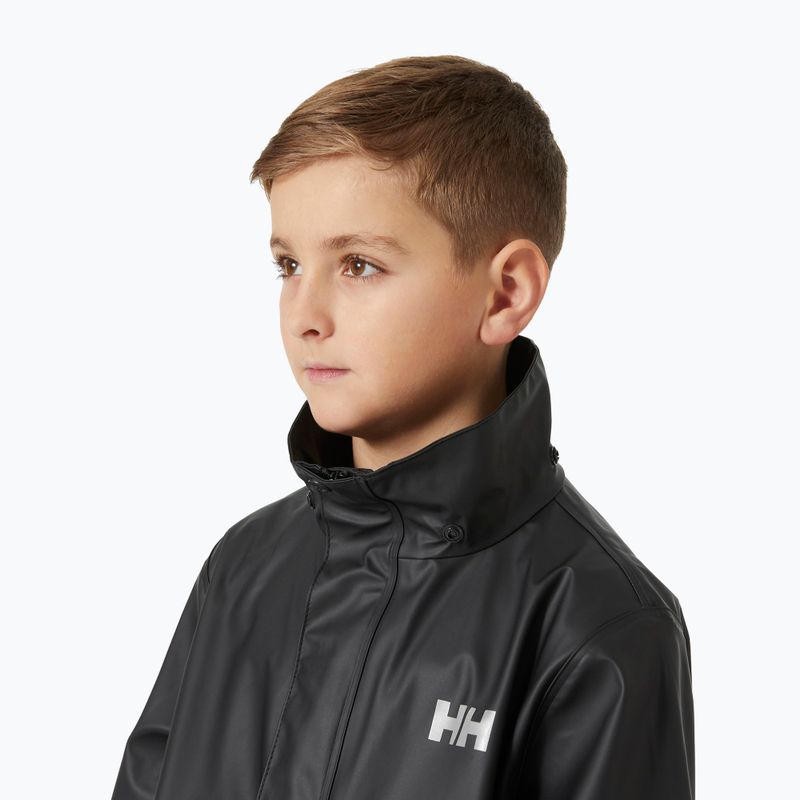Kurtka żeglarska dziecięca Helly Hansen Moss black 4