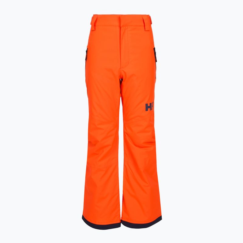 Spodnie narciarskie dziecięce Helly Hansen Legendary neon orange 5