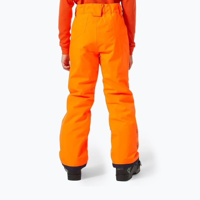 Spodnie narciarskie dziecięce Helly Hansen Legendary neon orange 2