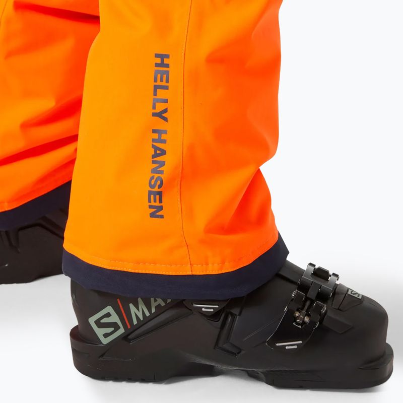 Spodnie narciarskie dziecięce Helly Hansen Legendary neon orange 3
