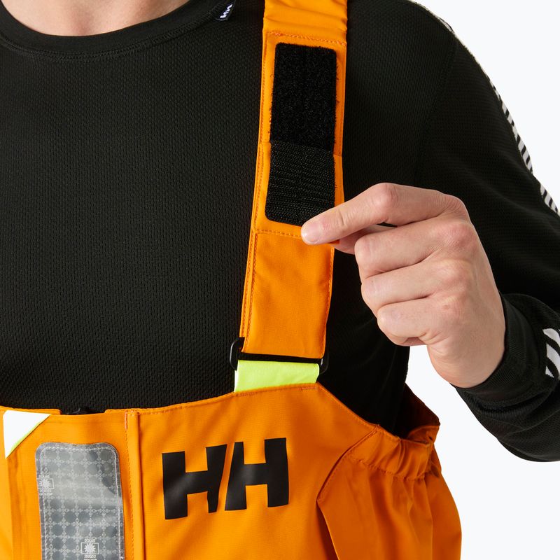 Spodnie żeglarskie męskie Helly Hansen Skagen Offshore Bib ignite orange 3