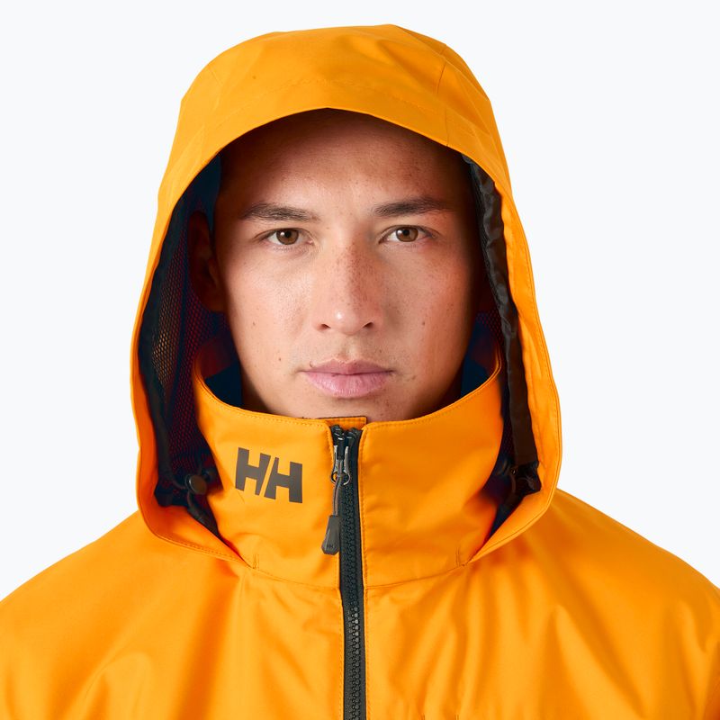 Kurtka żeglarska męska Helly Hansen Crew Hooded 2.0 ignite orange 3