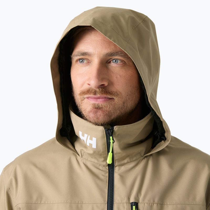 Kurtka żeglarska męska Helly Hansen Crew Hooded 2.0 pebble 3