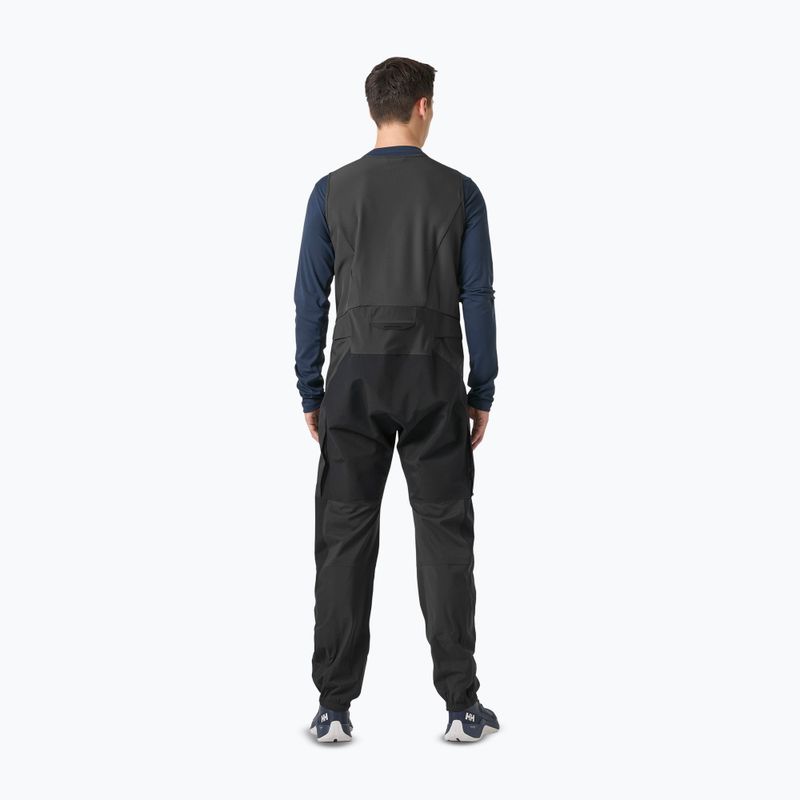 Spodnie żeglarskie męskie Helly Hansen Hp Foil Flyer Salopette ebony 2