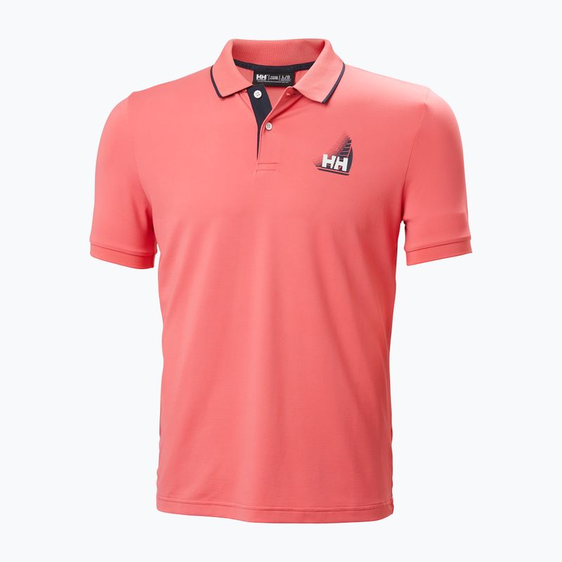 Koszulka polo męska Helly Hansen Hp Figari Polo sunset pink 5