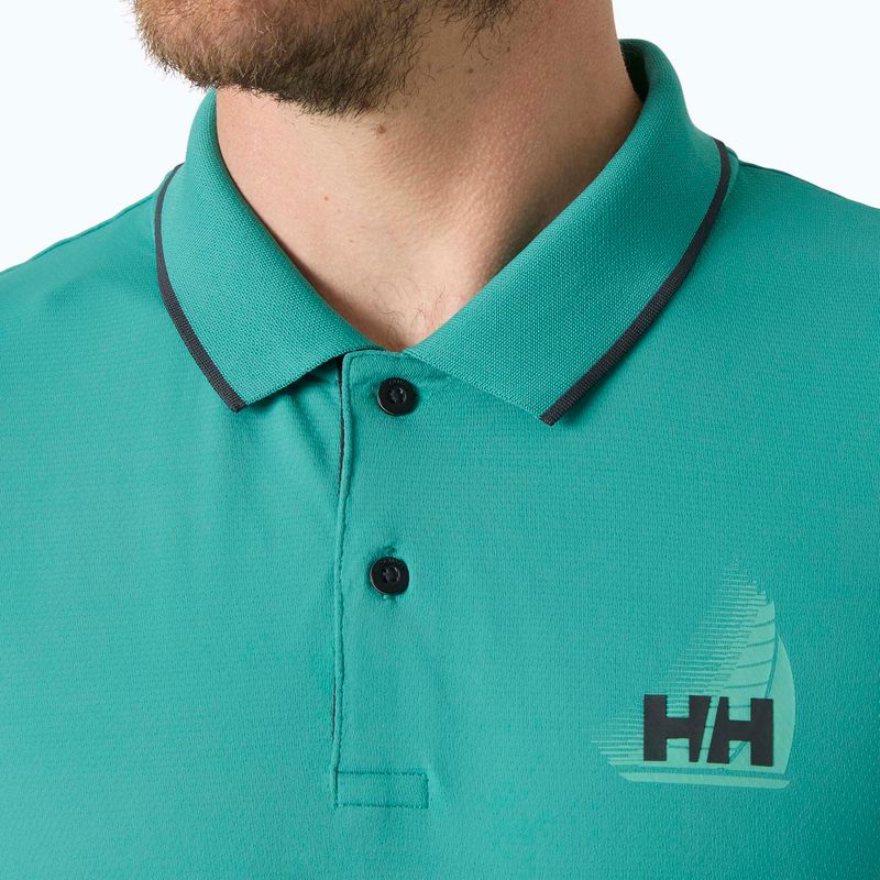 Koszulka polo męska Helly Hansen Hp Figari Polo dark mint 3