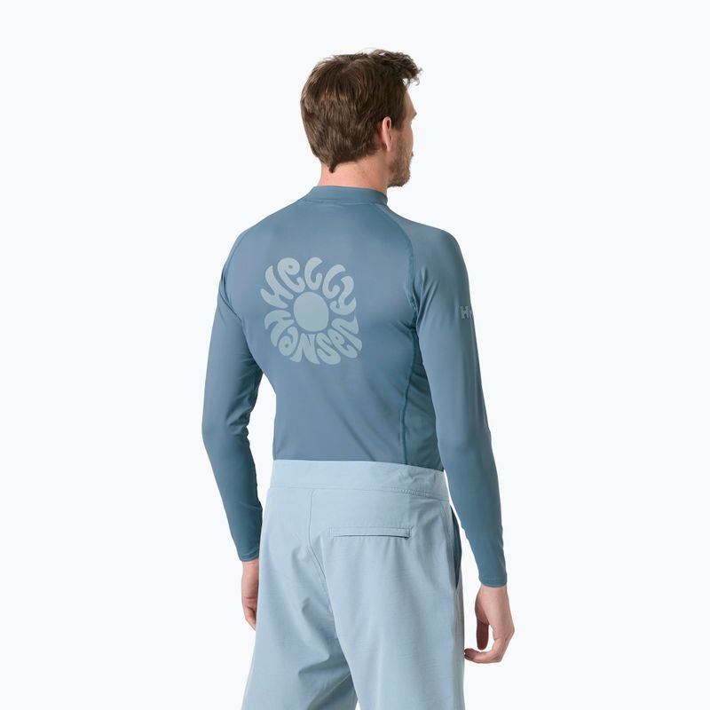 Longsleeve do pływania męski Helly Hansen Waterwear Rashguard washed navy 2