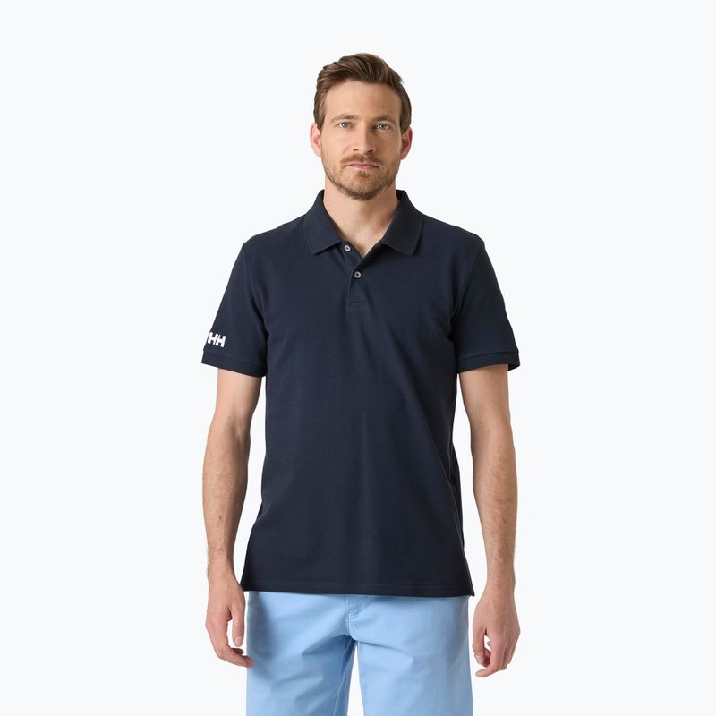 Koszulka polo męska Helly Hansen Crew Polo Pique navy