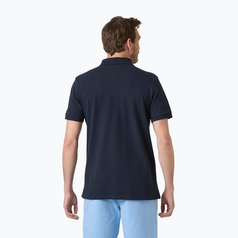 Koszulka polo męska Helly Hansen Crew Polo Pique navy 2