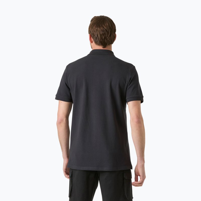 Koszulka polo męska Helly Hansen Crew Polo Pique ebony 2