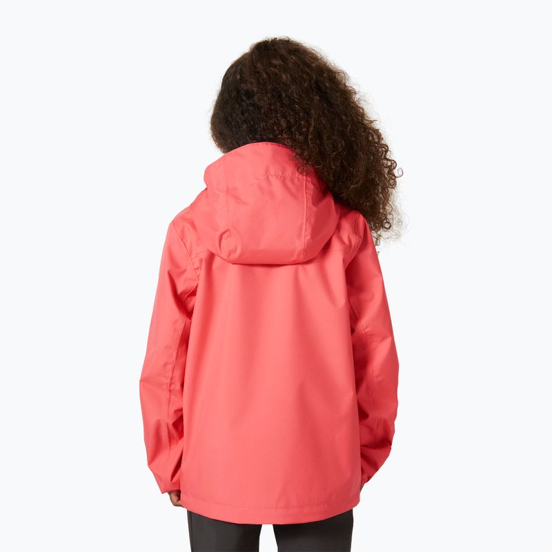 Kurtka żeglarska dziecięca Helly Hansen Crew Hooded Jr 41813 sunset pink 4
