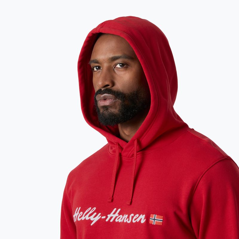 Bluza męska Helly Hansen Core Graphic Hoodie red 3