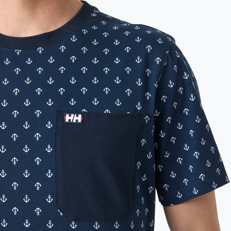 Koszulka męska Helly Hansen Hudson navy aop 3