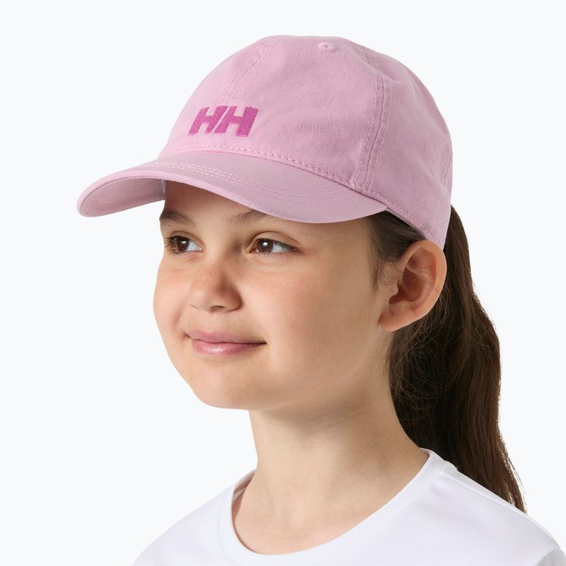 Czapka z daszkiem dziecięca Helly Hansen Logo Jr pink lavender 3