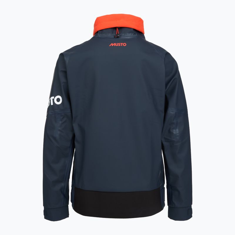 Bluza żeglarska Musto Championship Aqua Top 2.0 navy/cherry tomato 2