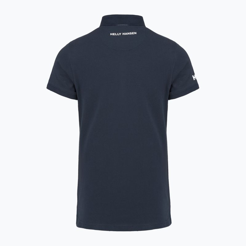 Koszulka polo damska Helly Hansen Crew Polo Pique navy 2