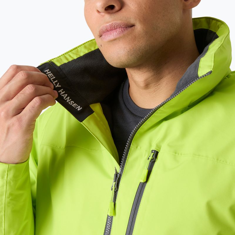 Kurtka żeglarska męska Helly Hansen Crew Hooded Midlayer 2 luminous green 5