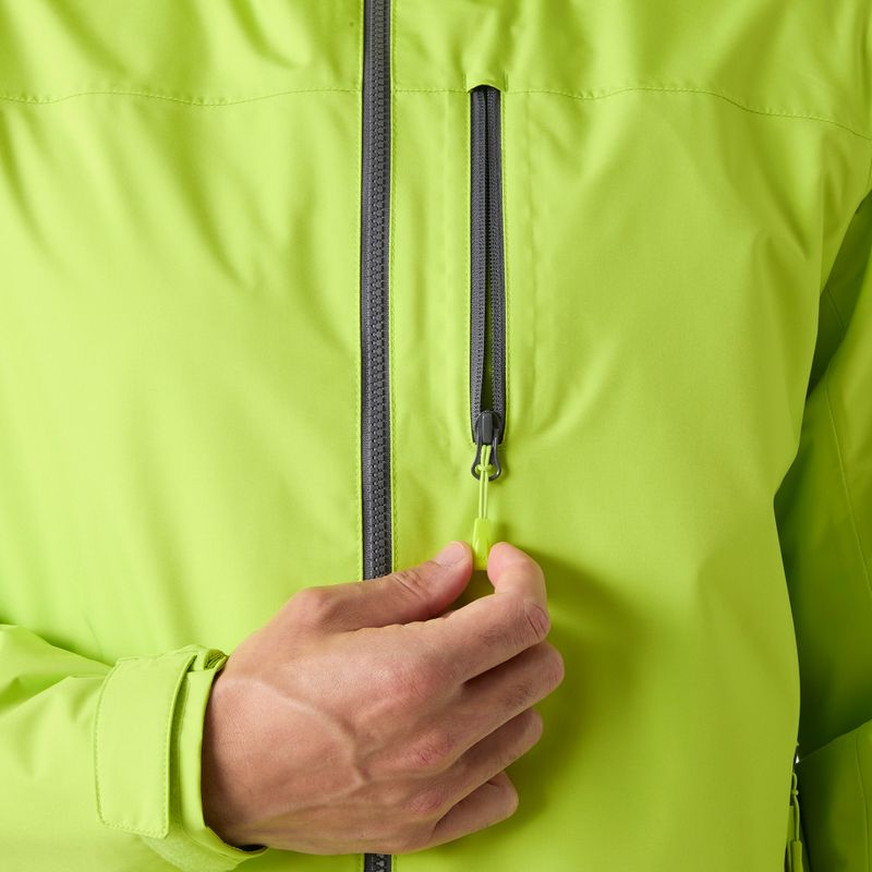 Kurtka żeglarska męska Helly Hansen Crew Hooded Midlayer 2 luminous green 7