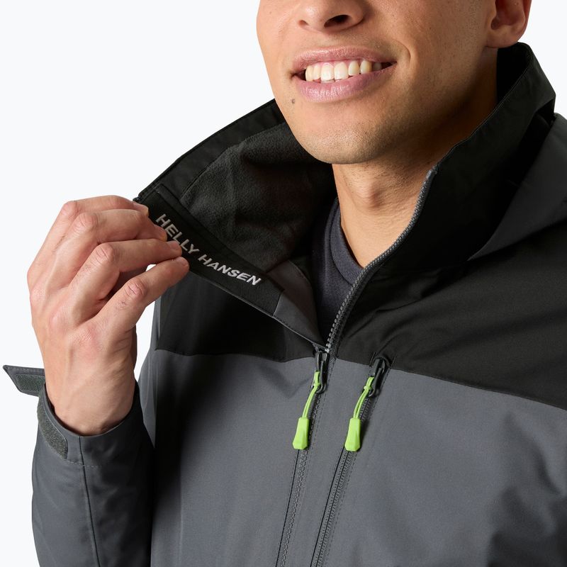 Kurtka żeglarska męska Helly Hansen Crew Hooded Midlayer 2 thunder grey 4