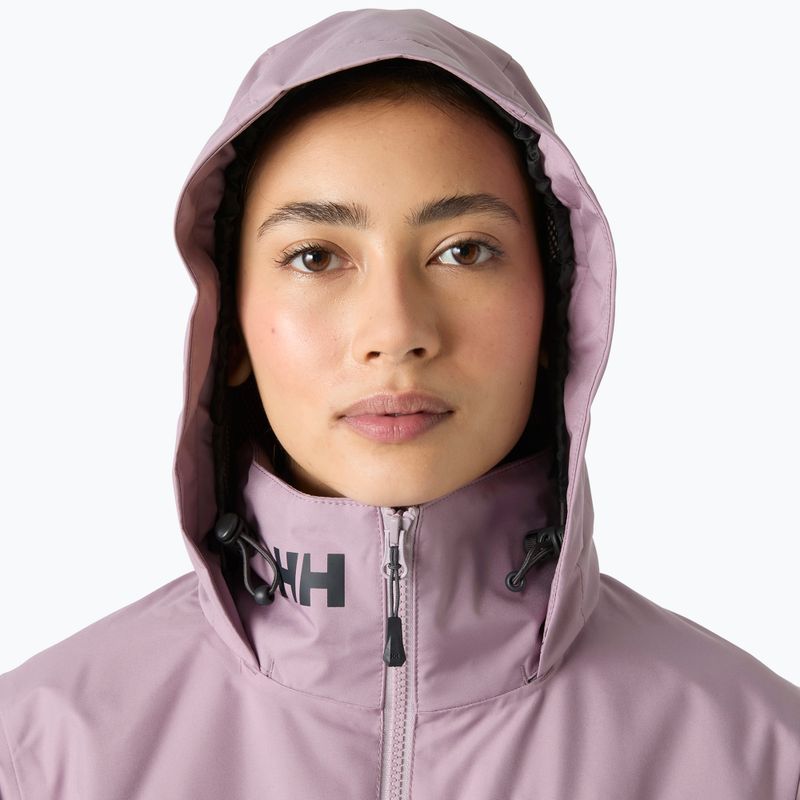 Kurtka żeglarska damska Helly Hansen Crew Hooded Midlayer 2.0 purple play 3