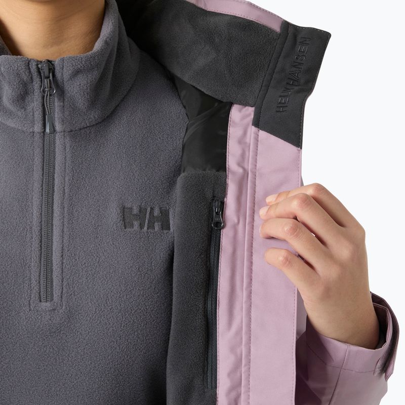 Kurtka żeglarska damska Helly Hansen Crew Hooded Midlayer 2.0 purple play 5