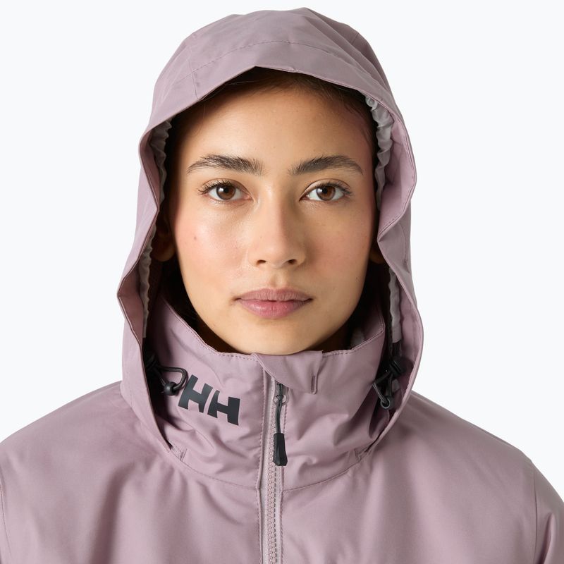 Kurtka żeglarska damska Helly Hansen Crew Hooded Pile purple clay 3