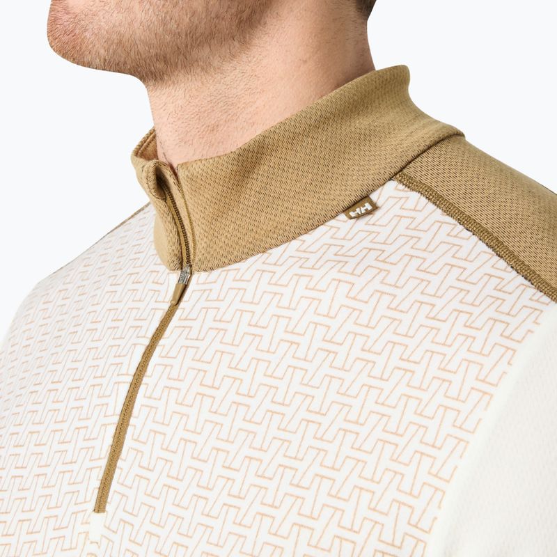 Bluza termoaktywna męska Helly Hansen Lifa Merino Midweight 1/2 Zip snow monogram aop 3