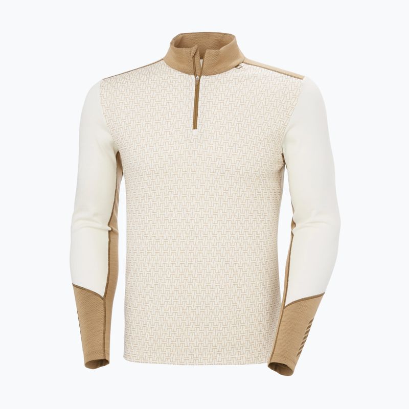 Bluza termoaktywna męska Helly Hansen Lifa Merino Midweight 1/2 Zip snow monogram aop 5