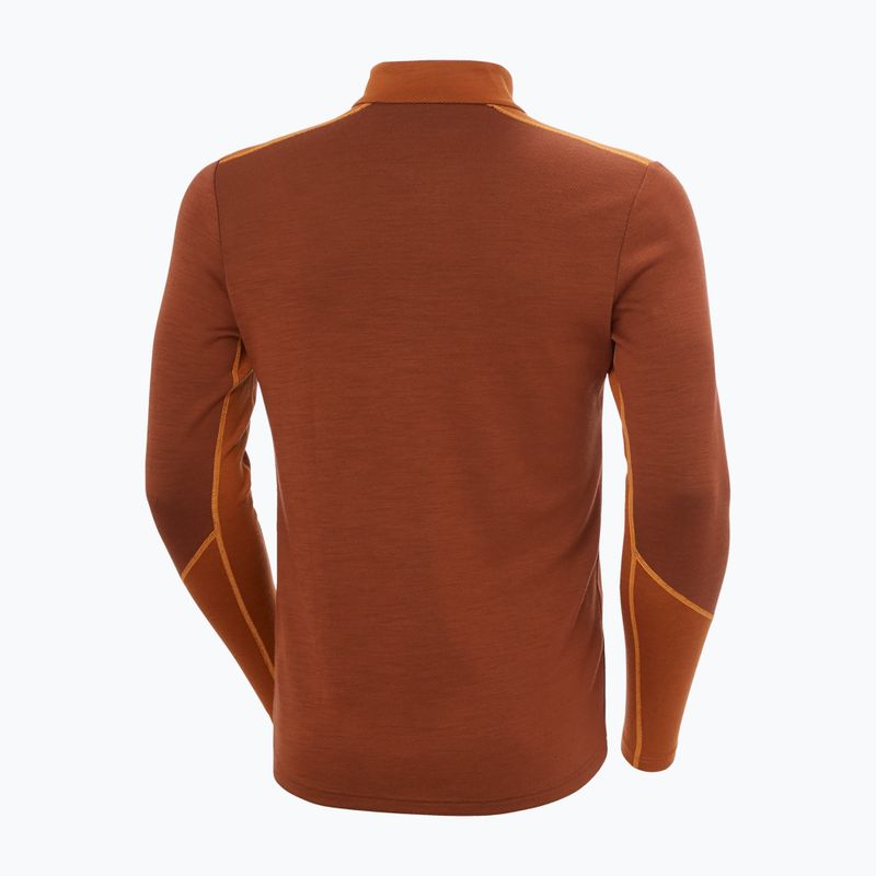 Bluza termoaktywna męska Helly Hansen Lifa Merino Midweight 1/2 Zip iron oxide 2