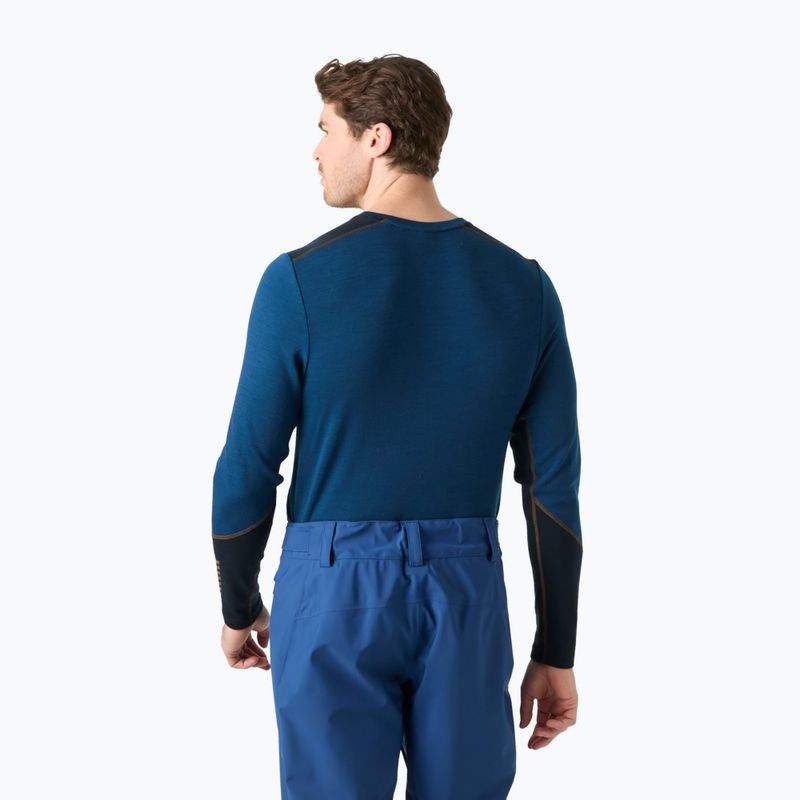 Bluza termoaktywna męska Helly Hansen Lifa Merino Midweight Crew dark blue 2