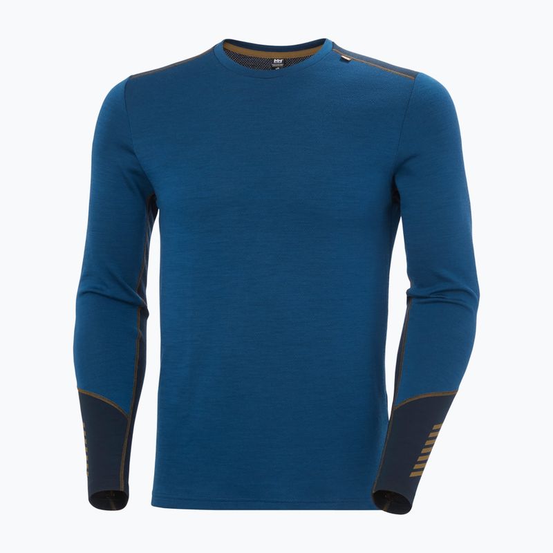 Bluza termoaktywna męska Helly Hansen Lifa Merino Midweight Crew dark blue 4