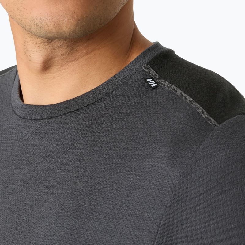 Bluza termoaktywna męska Helly Hansen Lifa Merino Midweight Crew thunder grey 3