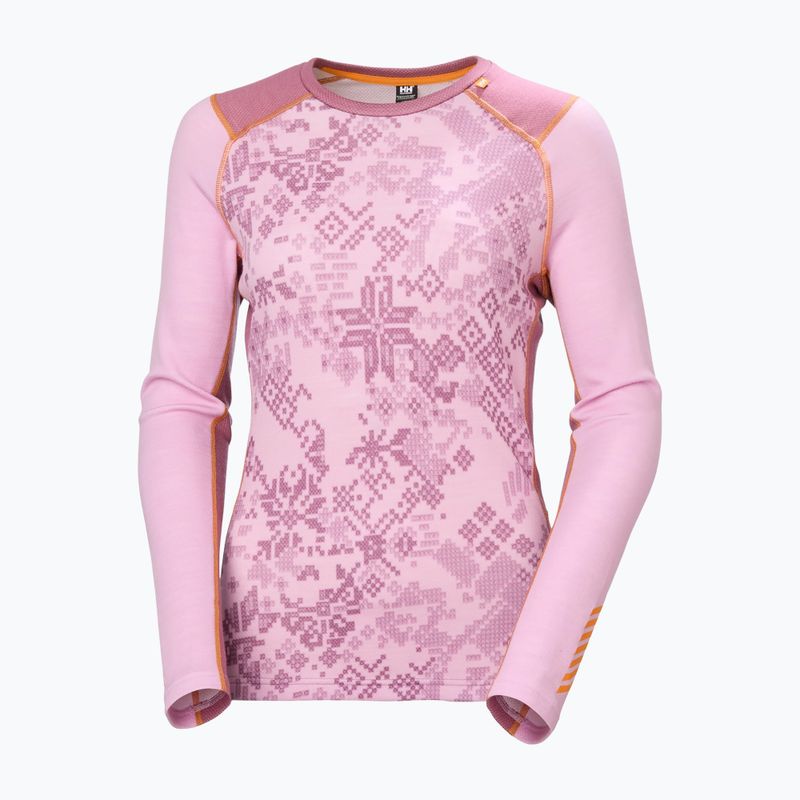 Bluza termoaktywna damska Helly Hansen Lifa Merino Midweight Gra cherry blossom new nordic 5