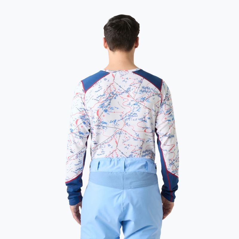 Bluza termoaktywna męska Helly Hansen Lifa Active white slope map aop 2