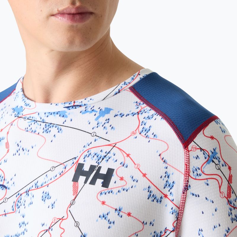Bluza termoaktywna męska Helly Hansen Lifa Active white slope map aop 3